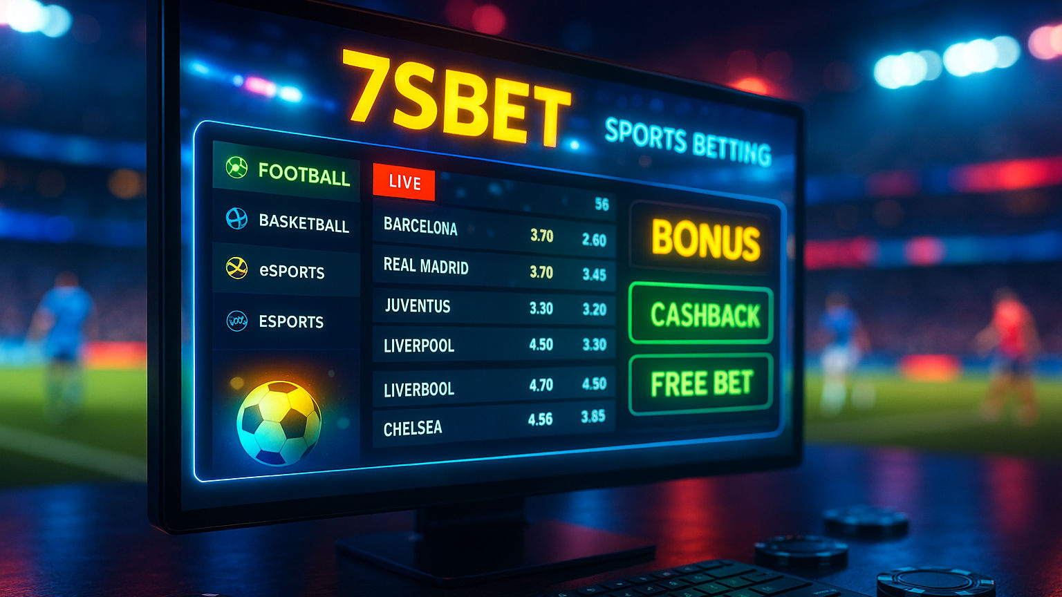 Aposte em apostas esportivas no cassino online 7SBET